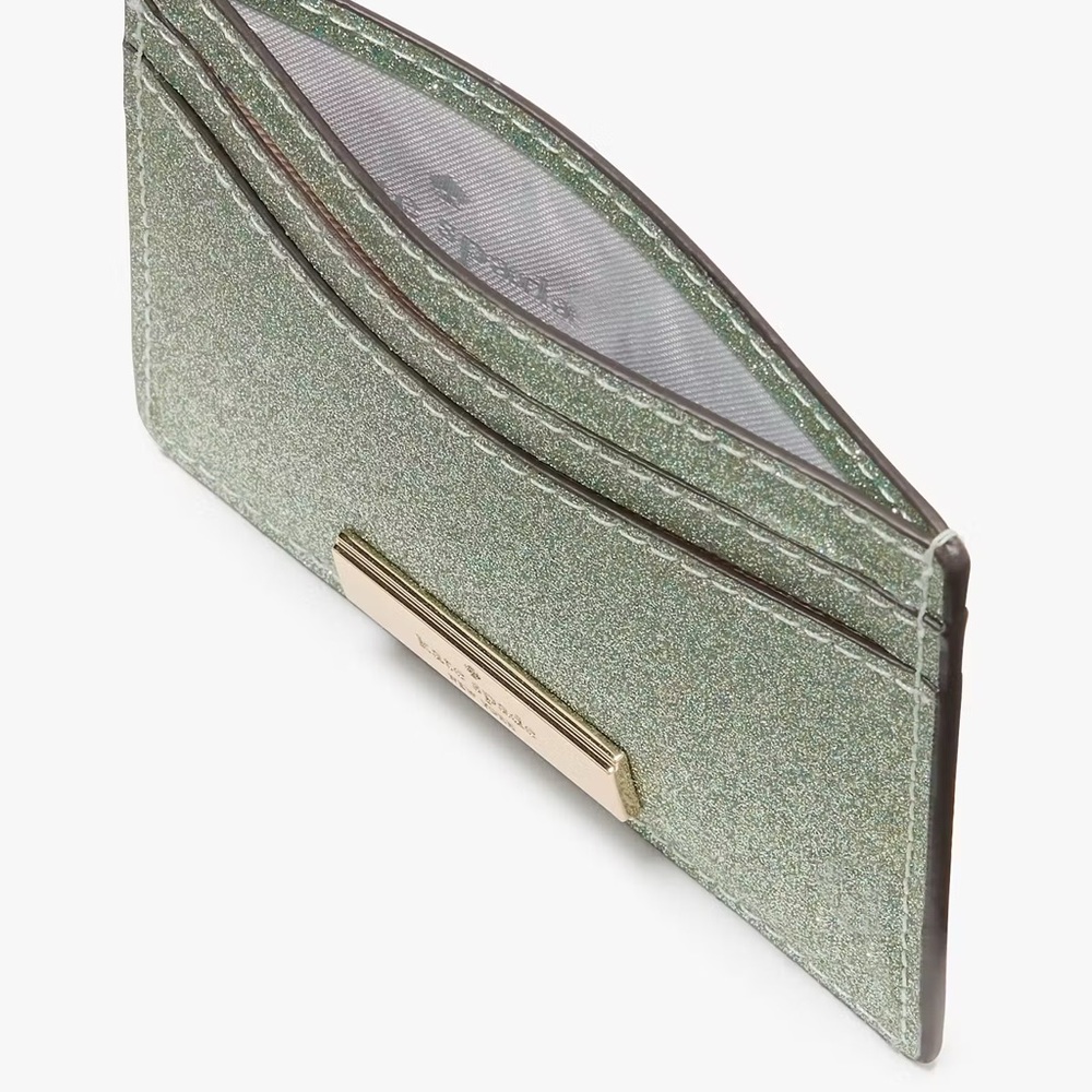 NWT Kate Spade Kenzie Boxed Glitter Small Cardholder - Picture 3 of 4